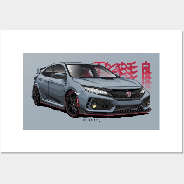 Civic Type R Wall Art by LpDesigns_